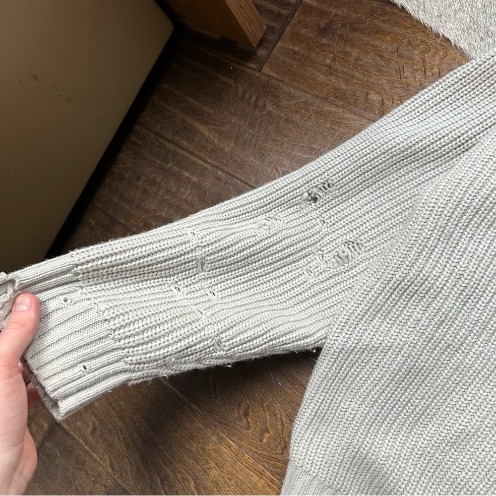 Boohoo Man Distressed Boxy Fit Sweater - Picture 5 of 10